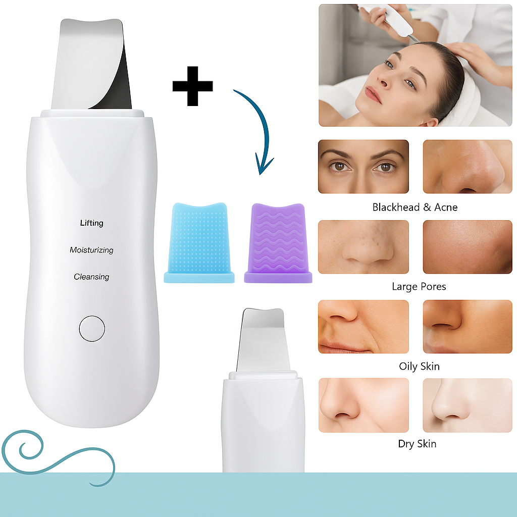 ✨ Espátula Peeling Ultrasónico Facial – Limpia, Reafirma y Deja tu Piel Como Nueva